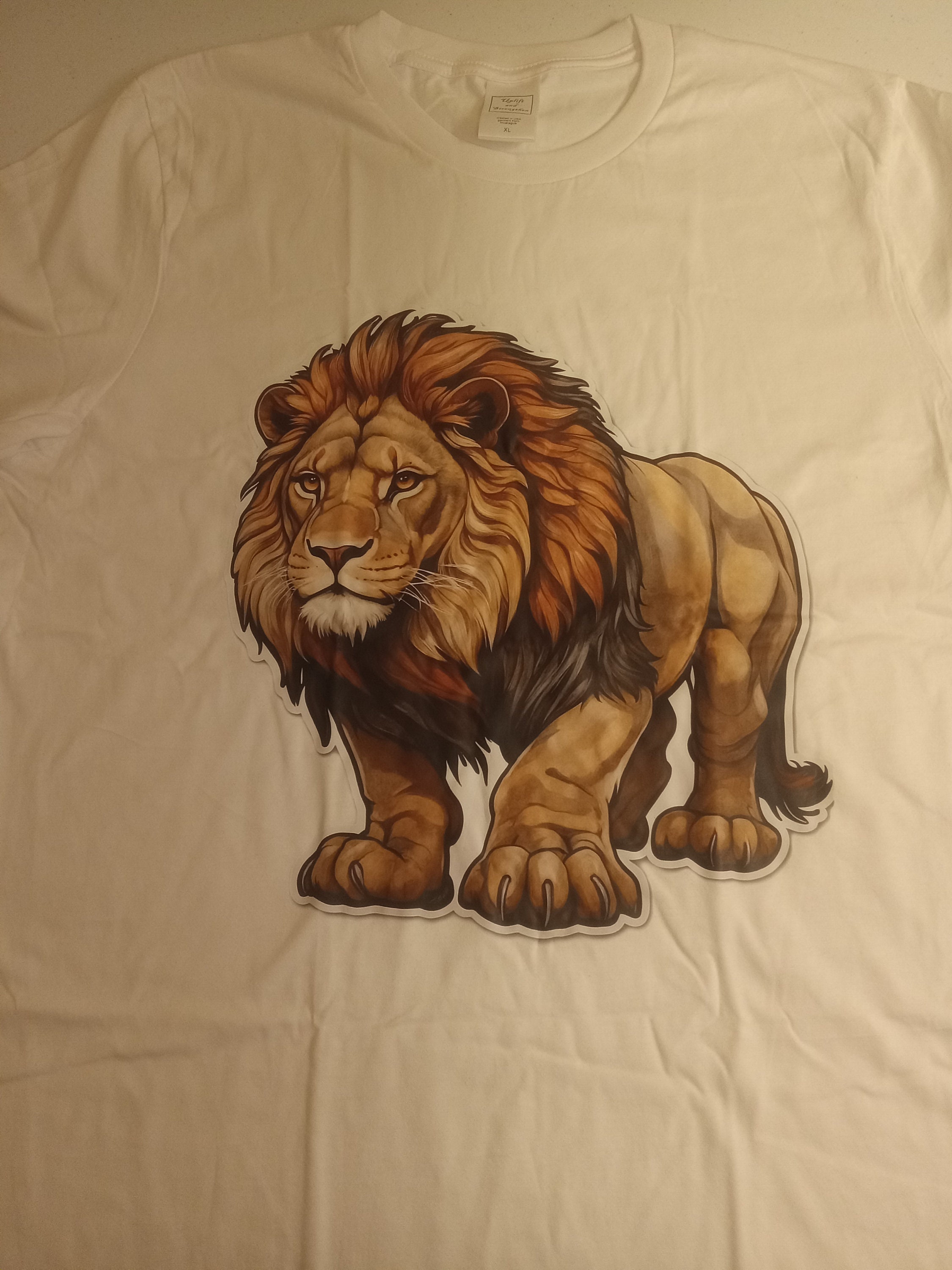 Lion Graphic T-shirt - Etsy