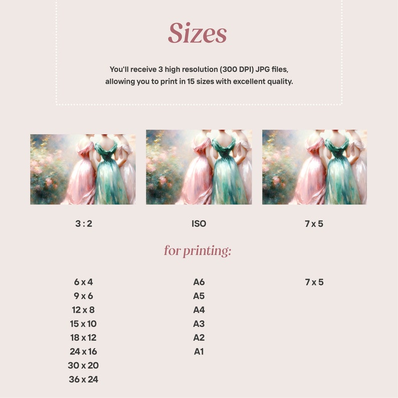 Pastel Regency Artwork, Dreamy Victorian Women Impressionism Painting ...
