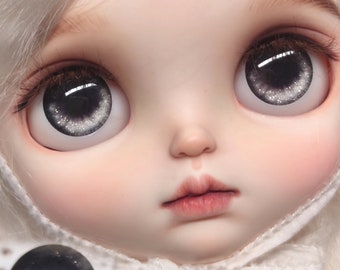 Easy-to-Remove and Wear Blythe Doll Magnetic Glass Eyechips - Thin and High-Transparency, Realistic Doll Eyes