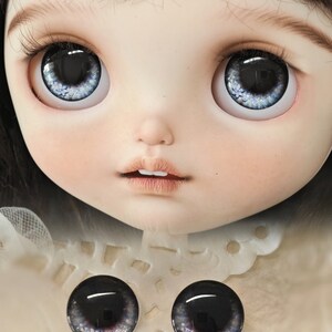 Star Flower Blythe Doll Magnetic Glass Eyechips-Realistic Doll Eyes,Blythe Eyes,Blythe Eye Chips,Realistic Doll Eyes,Craft Eyes,Blythe Eyes