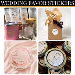 Wedding Stickers Custom Favors Wedding Favor for Guest Gifts for Wedding Guest Welcome Bag Personalized Wedding Favor Thank You Gift Bulk image 7