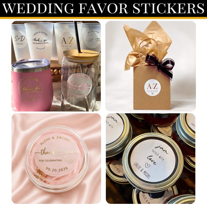 Wedding Stickers Custom Favors Wedding Favor for Guest Gifts for Wedding Guest Welcome Bag Personalized Wedding Favor Thank You Gift Bulk image 7