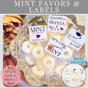 Bulk Party Favors Custom Graduation Favor Mint Personalized Party Favors Cheap Party Favor for Guest Custom Party Favors Personalized Decor