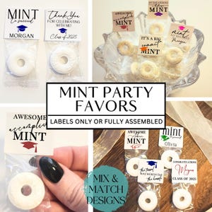 Personalized Grad Party Favor for Guest Gift Bulk Party Favors Custom Graduation Favor Labels for Favor Bags Personalized Party Favor Bags