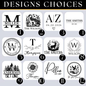 Personalized Coaster Set Engraved Slate Coaster Custom Wedding Gift Personalized Housewarming Gift for Newlywed Monogram Anniversary Gift image 4