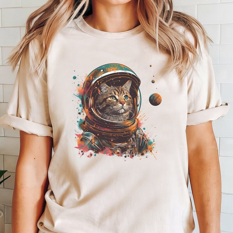 Space Cat Shirt - Etsy