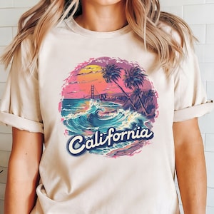 California Beach Shirt San Francisco Beach T shirt Gift For California Lovers California Souvenir Summer Shirt Beach Tee