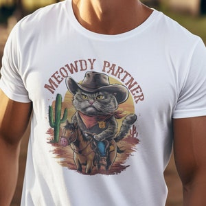 Meowdy Partner Cat Shirt Western Cat Shirt Cowboy Cat Shirt Gift For Cat Lover Texas Cat Shirt Meowdy T Shirt