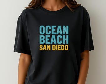 Ocean Beach San Diego Shirt: Retro California Travel Tee