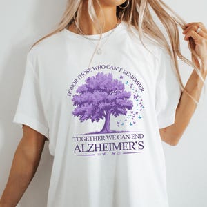 Alzheimer's Awareness T-Shirt: Unisex Softstyle Cotton Tee