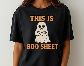 Funny Halloween Ghost T-Shirt: Sarcastic Spooky Season Tee