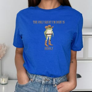 Funny Cowboy Frog Shirt: Diddly Squat Western Humor Tee image 3