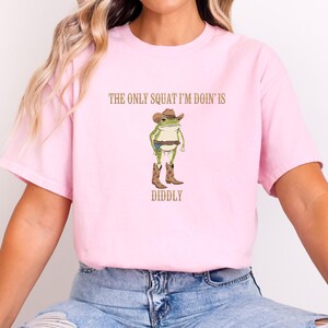 Funny Cowboy Frog Shirt: Diddly Squat Western Humor Tee image 4