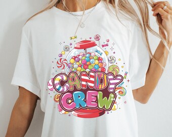 Candy Crew Shirt, Halloween Shirt, süßes Candy T-Shirt, Halloween Party Kostüm, Süßes oder Saures Shirt, Candy Liebhaber T-Shirt Geschenk
