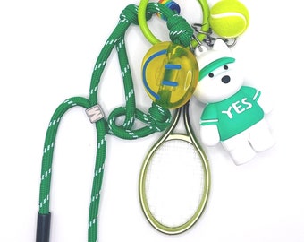 Y2K-era Stylish Bag Charm with Happy Face