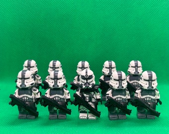 Custom Fan Made Wolfpack Clone Trooper x 10 Mini Figure