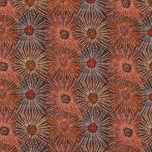 Aboriginal Indigenous Fabric, Water Dreaming Art design fabric, fabric per half yard, Australia