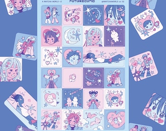 FUTURECUPID Square Sticker Sheet