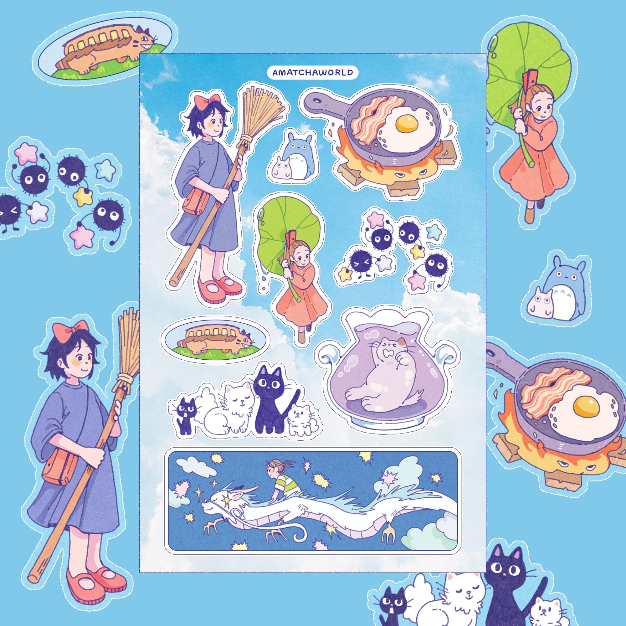 Animation Sticker Sheet - Etsy