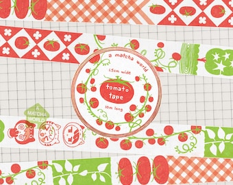 Cinta washi de tomate (PRE-ORDEN)