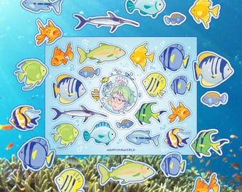 Mini Fishy Sticker Sheet