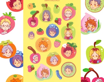 Fruitkyuu Sticker Sheet (B-GRADES)