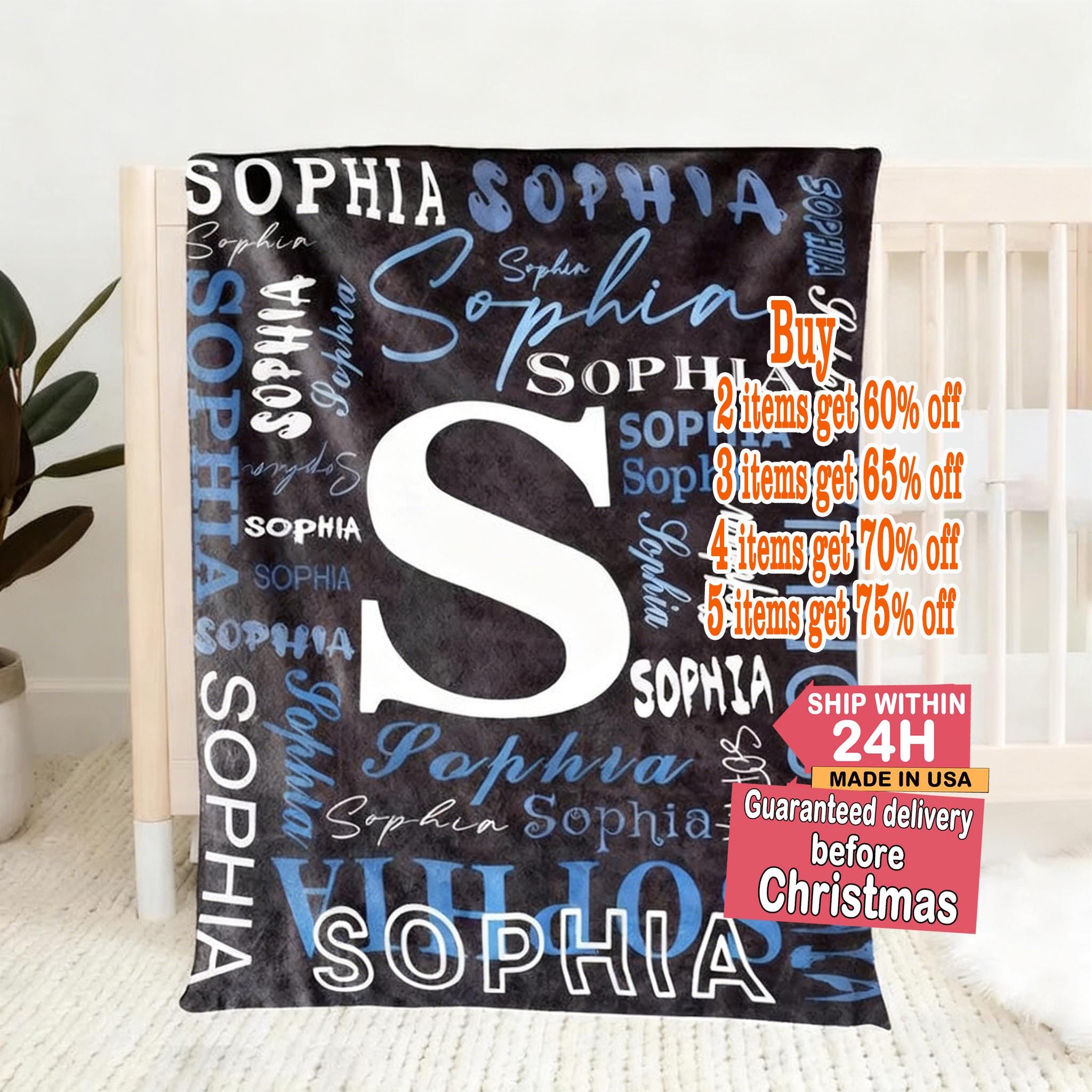 ShineSand Personalized Baby Blanket - Custom Name Blanket For Baby Boy Or Girl, New Mom Gift - View #3