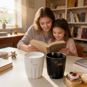 Custom Birthflower Mug For Mom, Personalized Mini Tumbler with Name, Handcrafted Ceramic Espresso Mug, Perfect Unique Mother's Day Present image 8