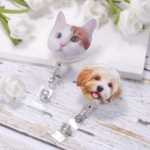 Aangepaste badgehaspel met foto, gepersonaliseerde grappige badgehaspel van foto, badgehaspel verpleegkundige met foto, intrekbare badgehouder, accessoires verpleegkundige