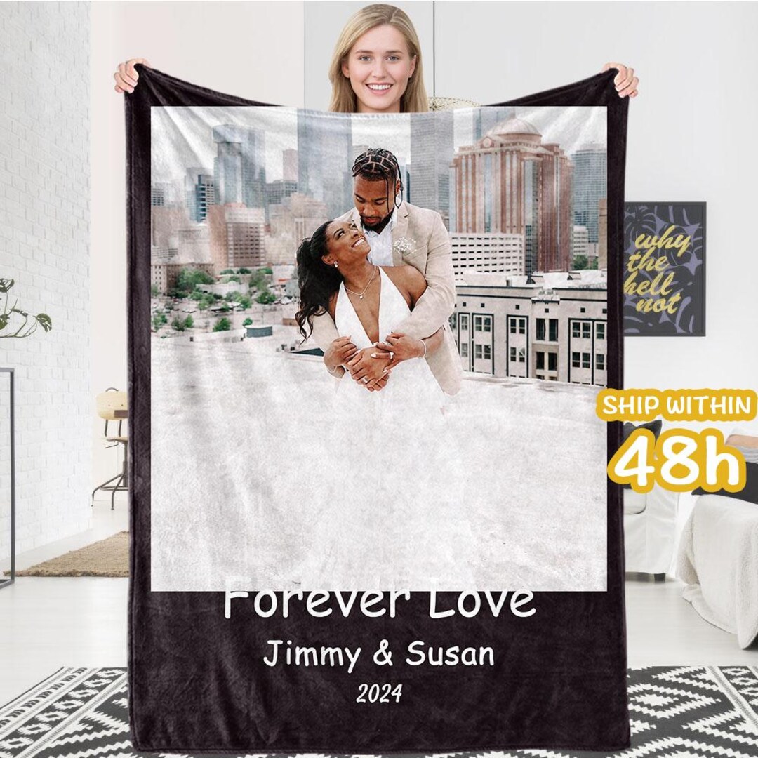 Personalized Nightmare Couple Ultra-Soft Fringe Blanket - Gift for Couples - You Are My Happy Ending