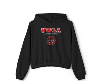 UWLA Women's Cinched Bottom Hoodie University of West Los Angeles School of Law