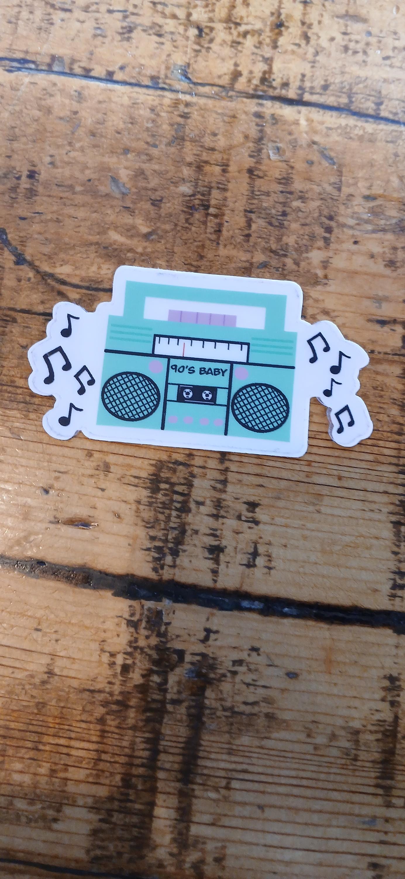 90's Stereo Sticker (transparent Sticker) - Etsy