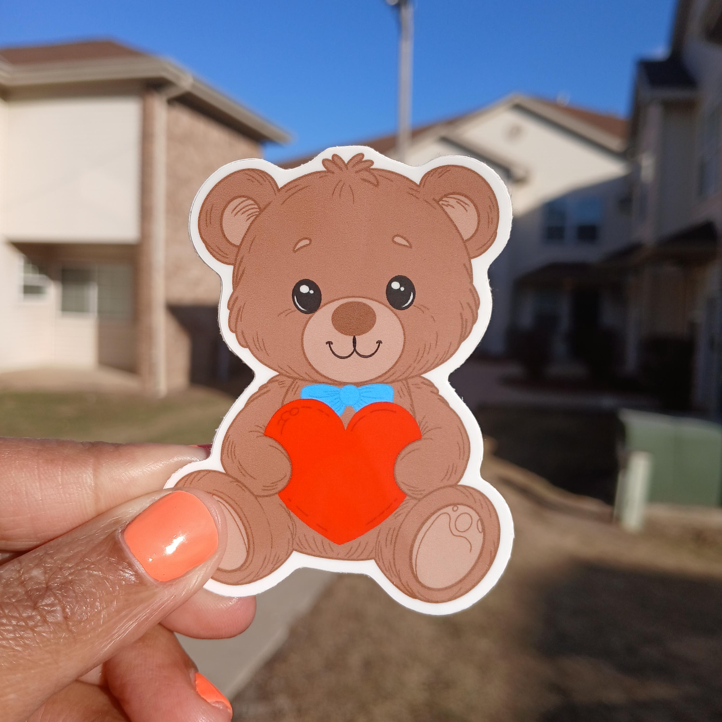Teddy Bear Sticker - Etsy