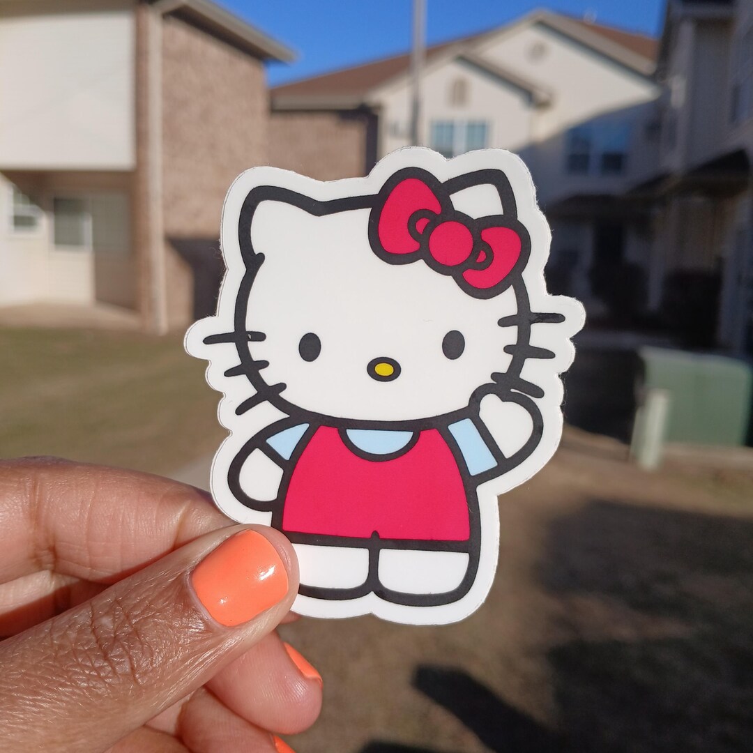 Hello Kitty Sticker - Etsy