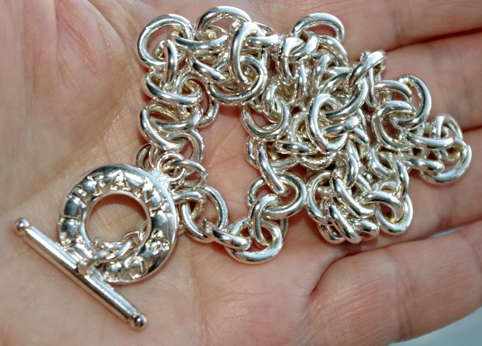 Vintage Tiffanys Chain Link Necklace - Etsy