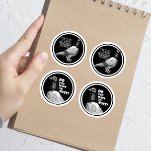 Taubenrennen 4 Sticker Blasenfrei