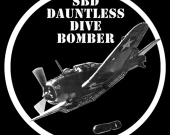 WW2 SBD Dauntless Dive Bomber digital PNG only