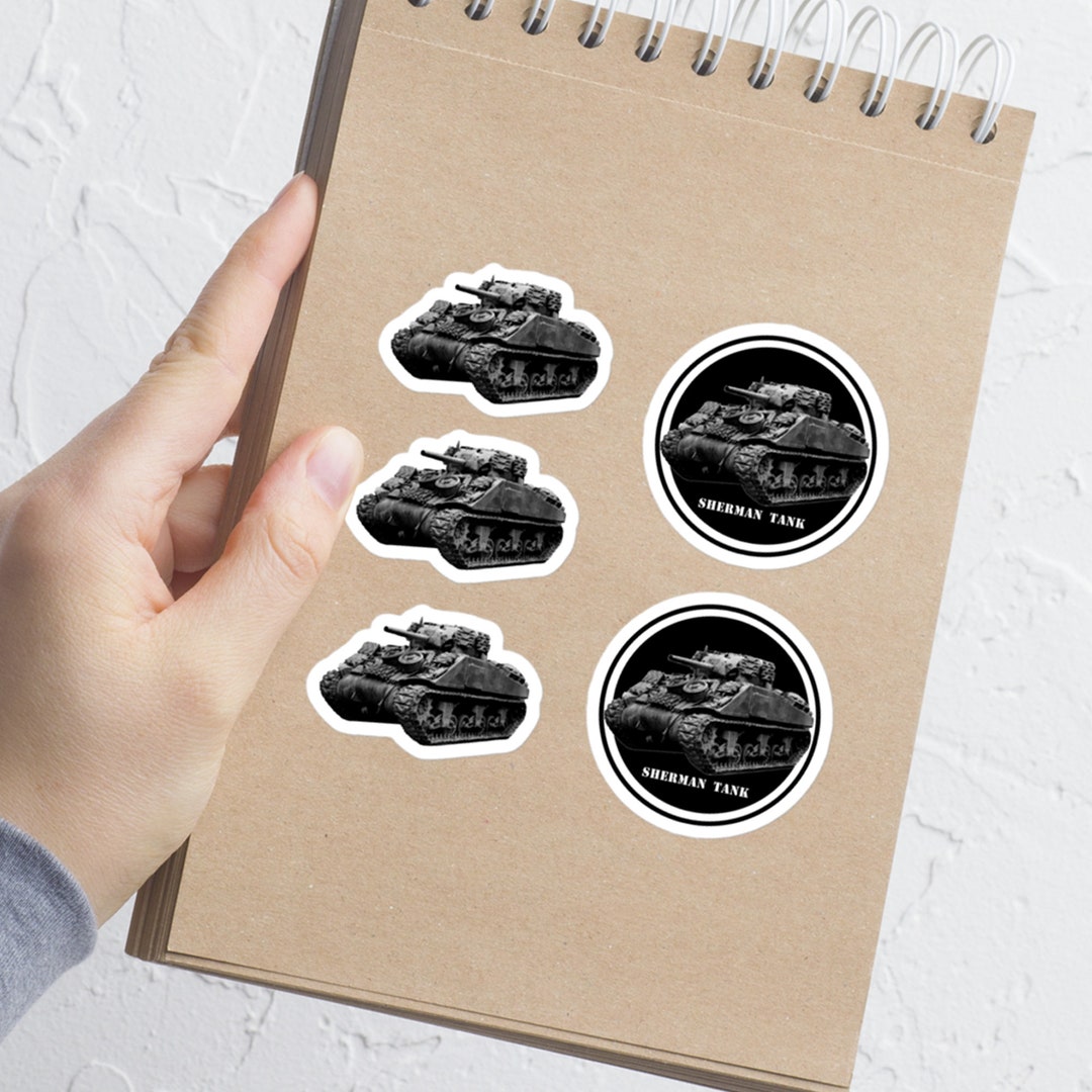 WW2 Sherman Tank Stickers Bubble-free - Etsy