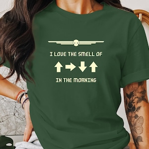 Me encanta el olor del napalm por la mañana, camiseta unisex, camiseta para juegos,