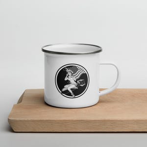 WW2 BOMBER Girl Nose art, History Gifts For Him Gifts on Enamel Mug, WW2 D-Day Gifts, World War 2 Gifts, WW2 Enamel Mug, WW2 Coffee Mug,