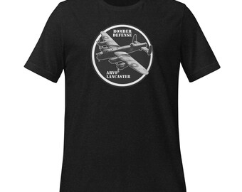 WW2 Avro Lancaster-bommenwerper, geschiedeniscadeaus voor hem-cadeaus, WO2 D-Day-cadeaus, geschenken Tweede Wereldoorlog, uniseks T-shirt