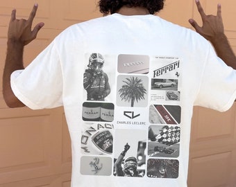 Charles Leclerc #16 Aesthetic tee (Ferrari / Charles Leclerc Formula One Tee, F1 Tee, Charles Leclerc Tee, Charles Leclerc F1 Tee)