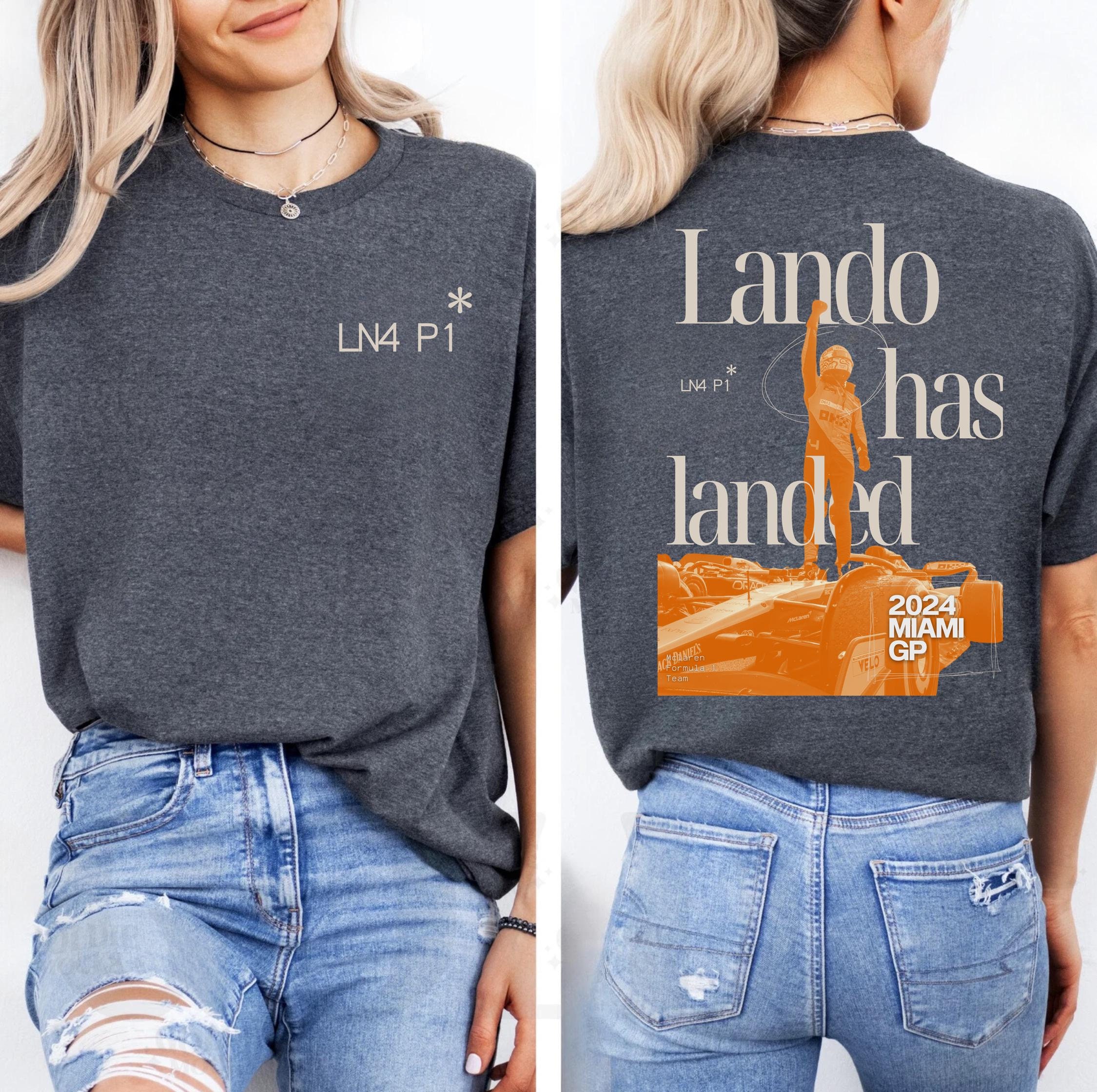 Lando Has Landed Lando Norris Wins P1 Miami Gp Tee Formula One LN4 Mclaren Maiden Podium
