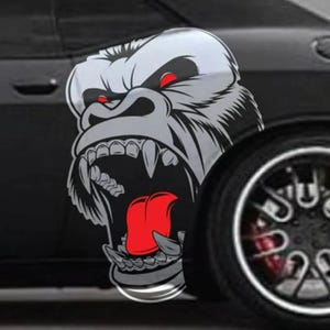 2 Gorillaz Die-Cut Vinyl Decals – 2x7.5 Inch Glossy Stickers For Car, Laptop, Window