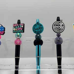 Hand Beaded Pens - Funny