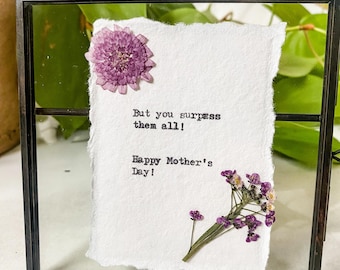 Custom Typewriter Quote Print, Antique Bronze Frame, Cotton Paper