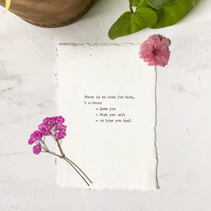 CUSTOM Quote Print – Poetry or Literary Wall Art – Handmade Message or Poem