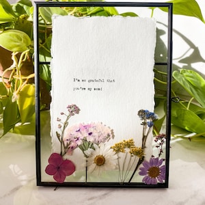 Impression de citation personnalisée en NOIR, 5 x 7, support, papier COTON - poésie ou oeuvre d'art mural littéraire - message ou poème encadré fait main