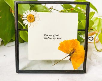 Custom Typewritten Quote Print, Antique Bronze Frame, Literary Wall Art