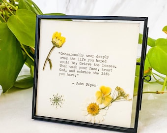 Custom Typewriter Print on Handmade Cotton Paper, Personalized Poem, Song Lyrics, Gift for bride, Wedding Vows, Eulogy, Memorial Gift